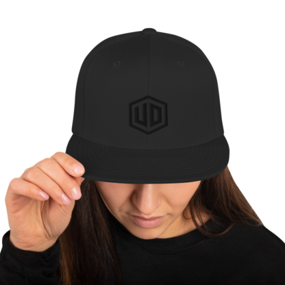 User Defenders UD Symbol all black 3D Puff Snapback Hat